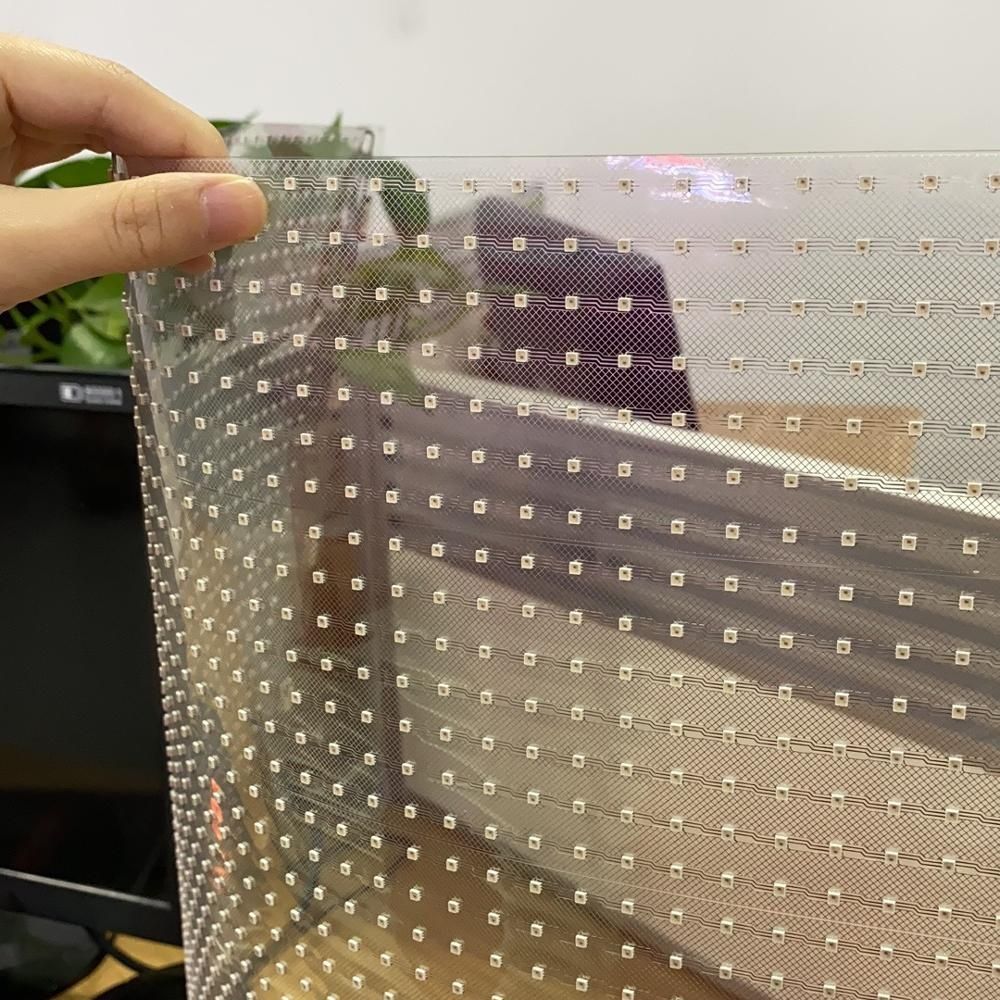 soft led display P30 self-adhesive flexible ultra-thin transparent
